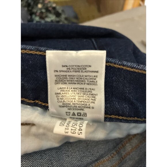 Express Womens Size 14 Short Super High Rise Mom Jeans Blue Denim Casual - Picture 6 of 6